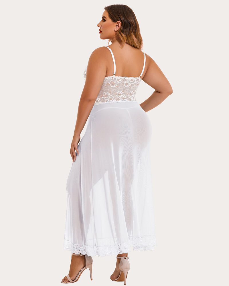 Christmas Plus Size Side Slits Dresses