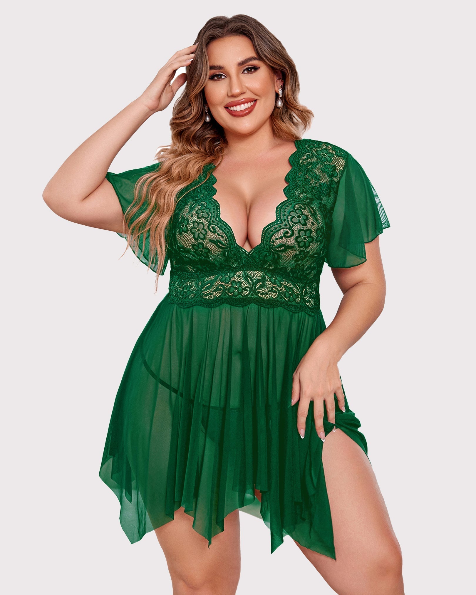 Plus Size FLace Lingerie