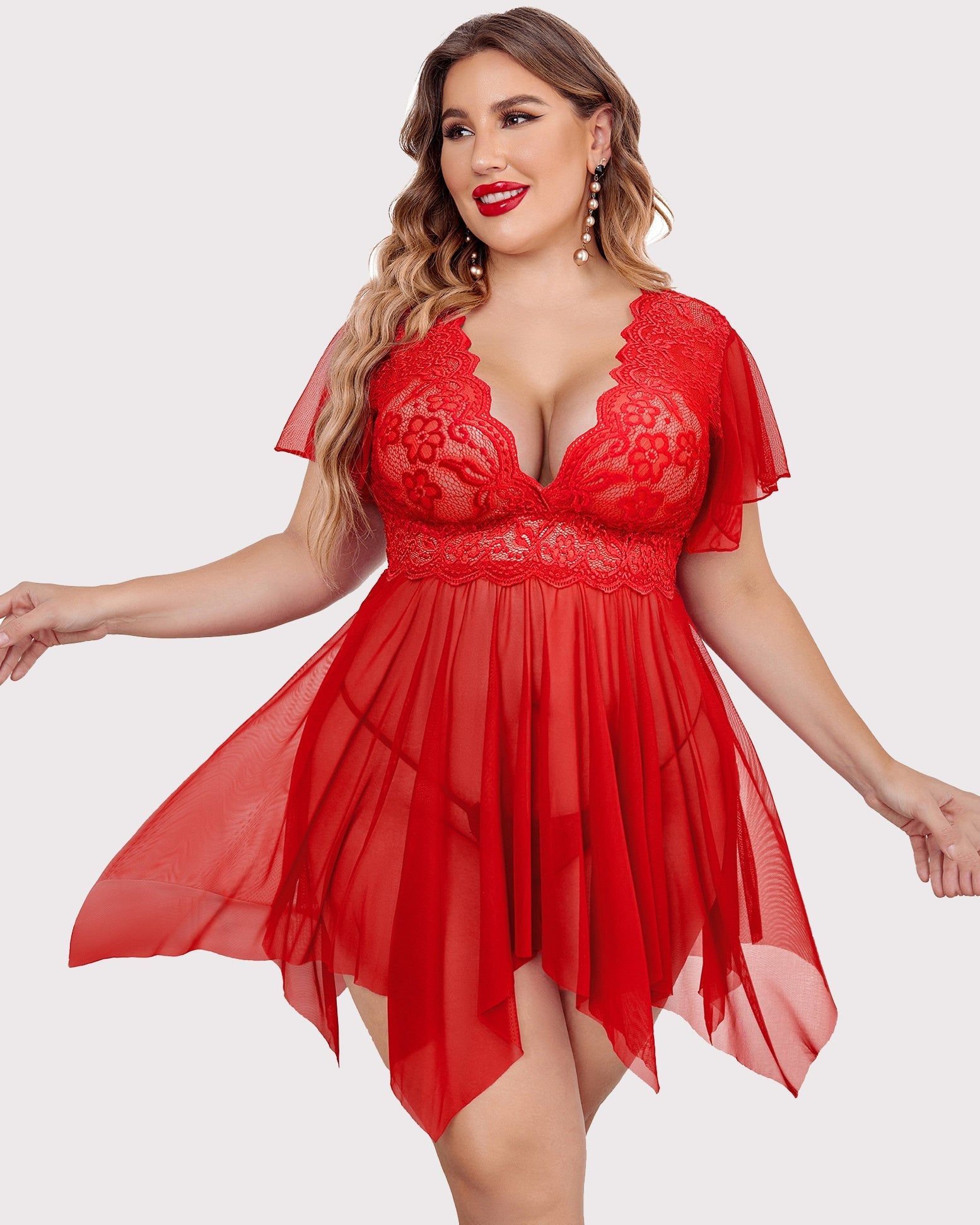 Plus Size FLace Lingerie