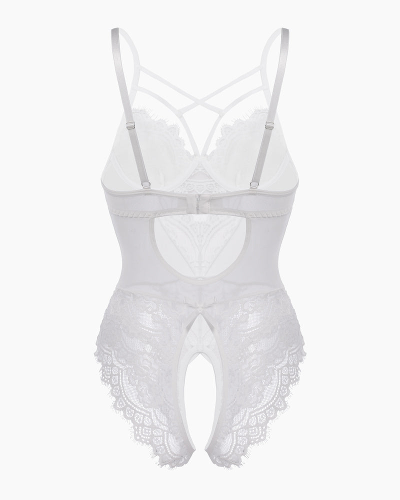 Leopard Lace Harness Bodysuit