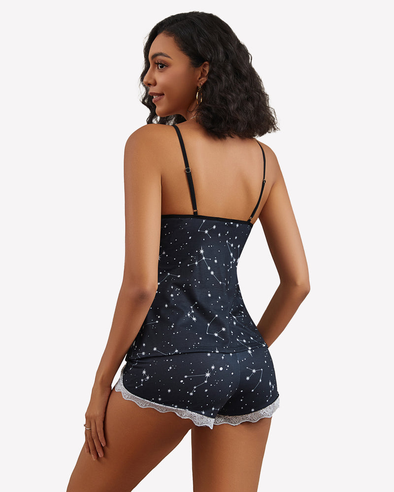 Leopard Pajamas Modal Cami Sleep Set
