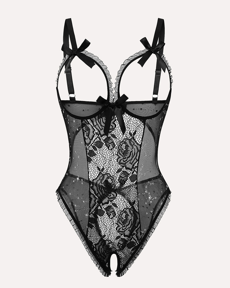 Leopard Lace Mini Bodysuit