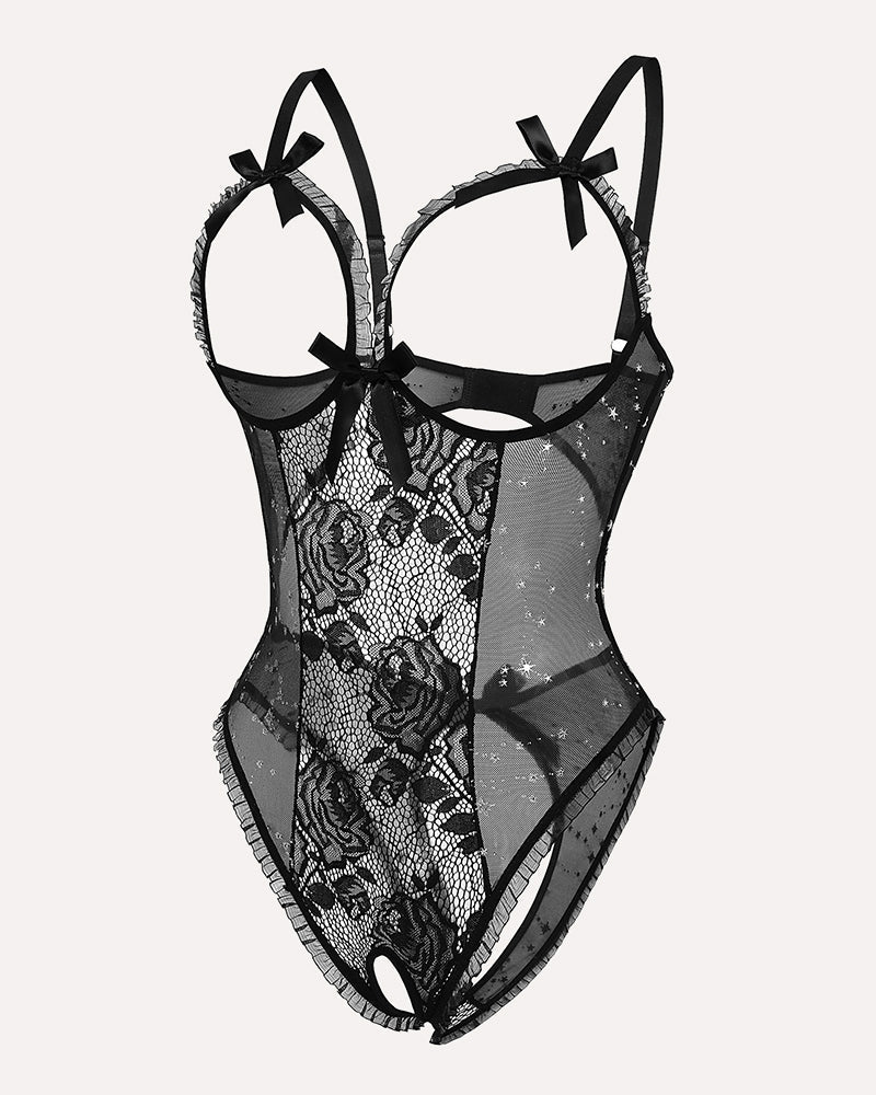 Leopard Lace Mini Bodysuit