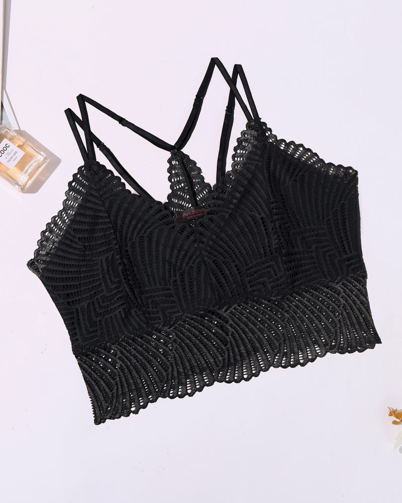 V Neck Racerback Crop Top