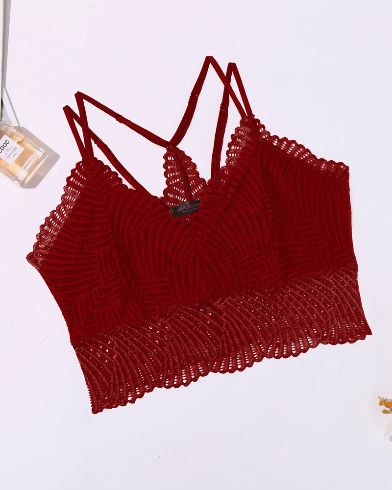 V Neck Racerback Crop Top
