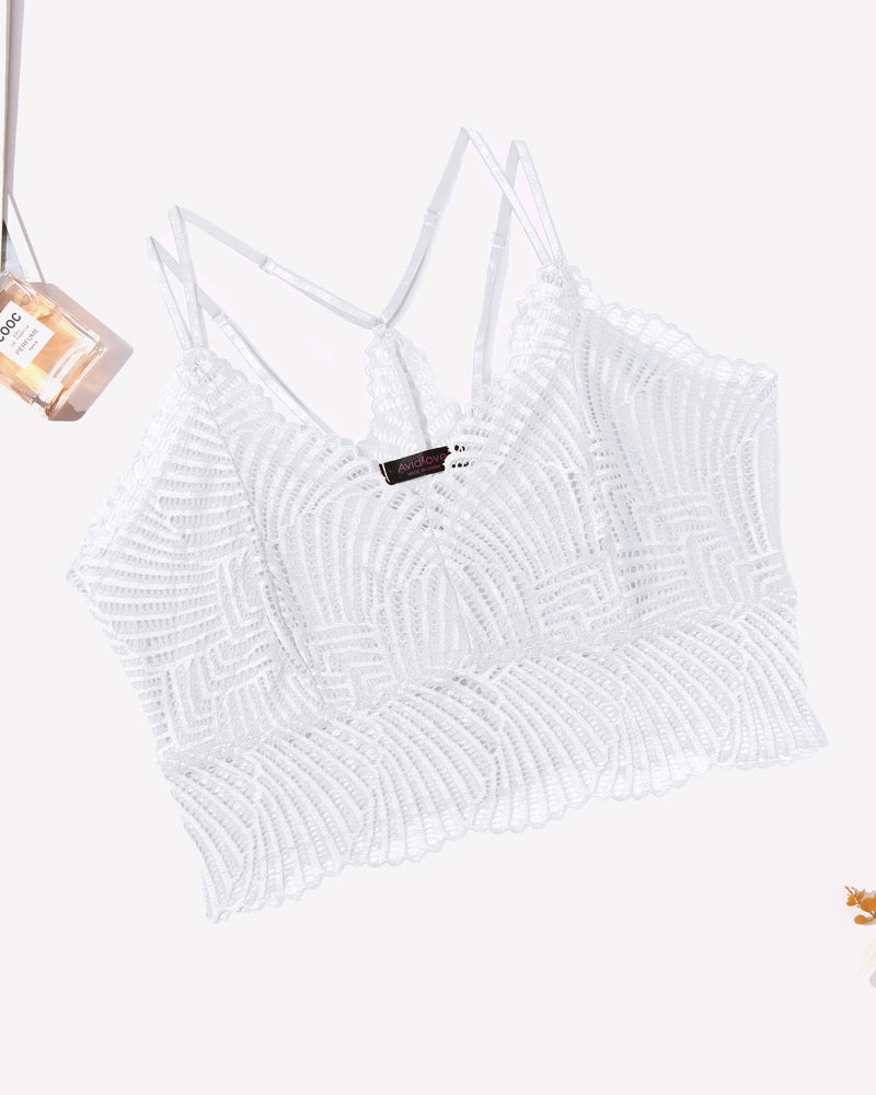 V Neck Racerback Crop Top