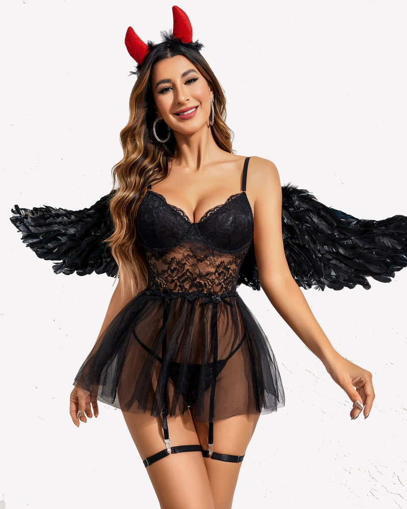 Wedding Lace Underwire Babydoll