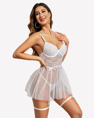 Wedding Lace Underwire Babydoll