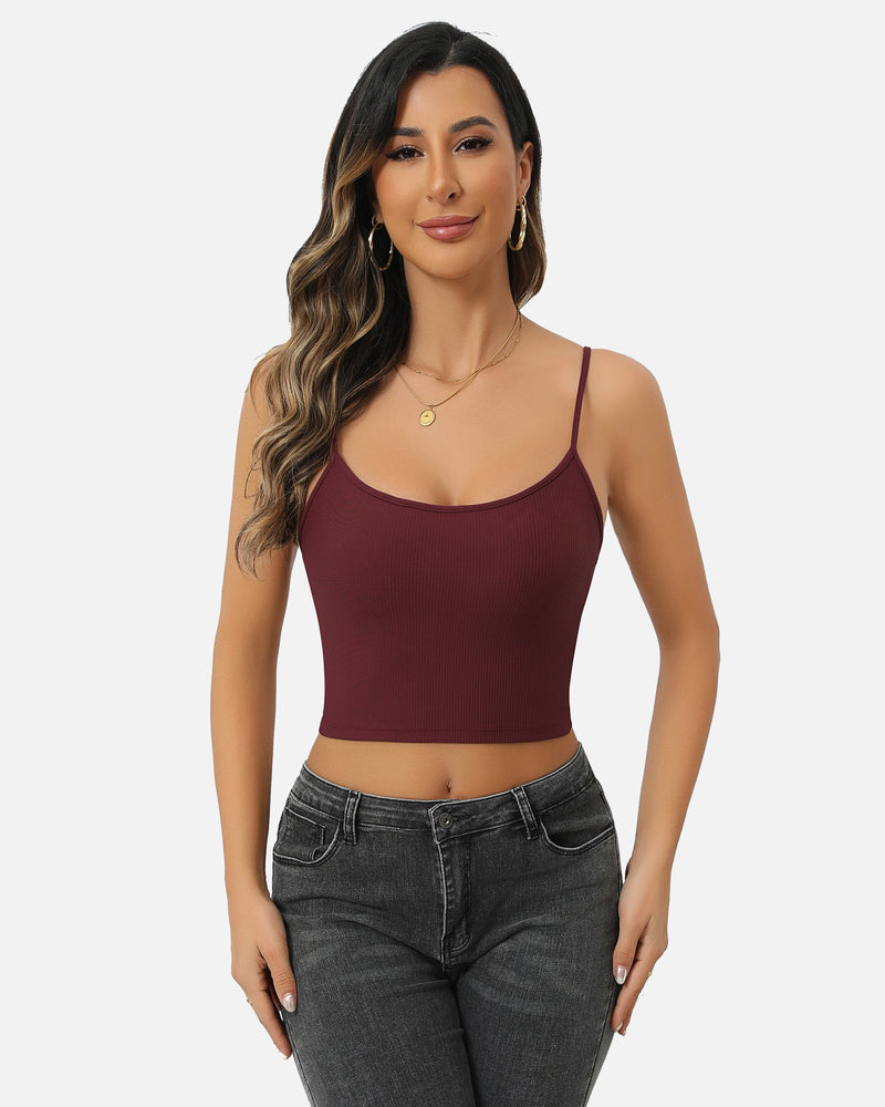 Mesh Crop Top with Cami Top Sets