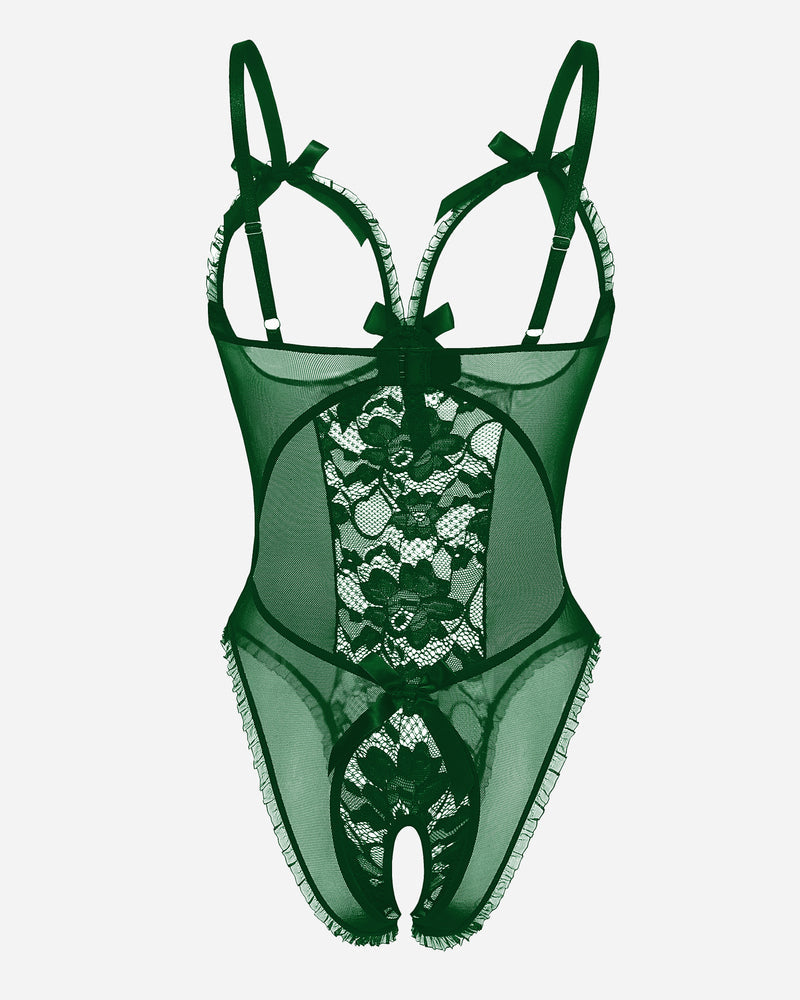 Lace Cut-out Cup Bodysuit