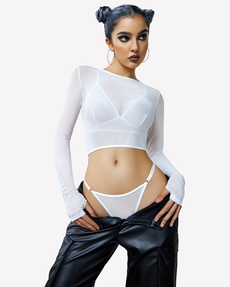 Crop Tops Bra and Panty Sets