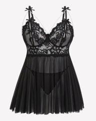 Plus Size Lace Babydoll Nighty