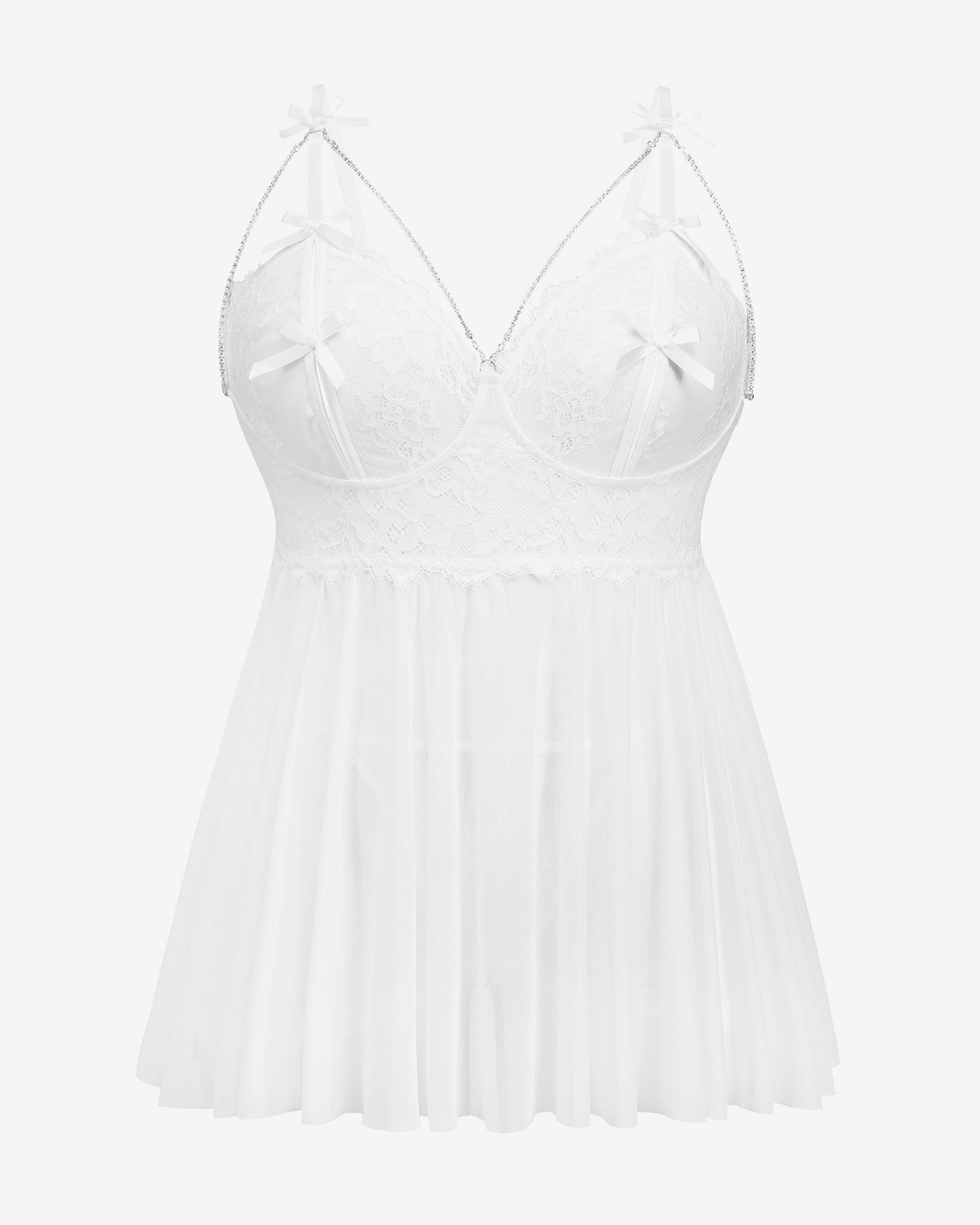 Plus Size Lace Babydoll Nighty