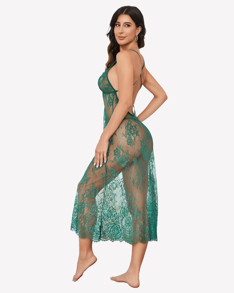 FLace Halter Lingerie Dress