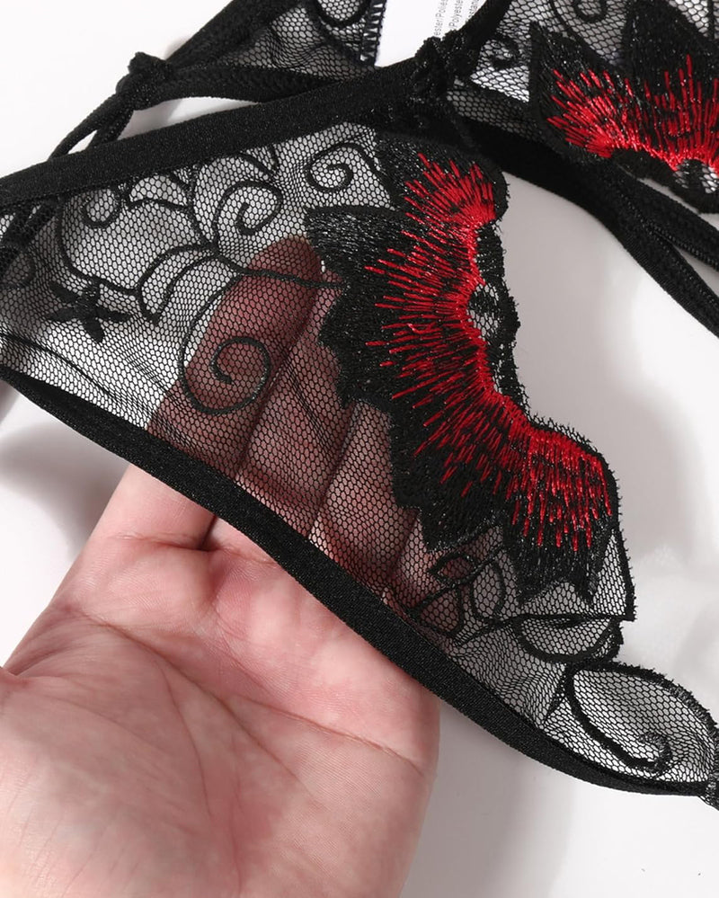 FBriefs Embroidered Thongs Panties