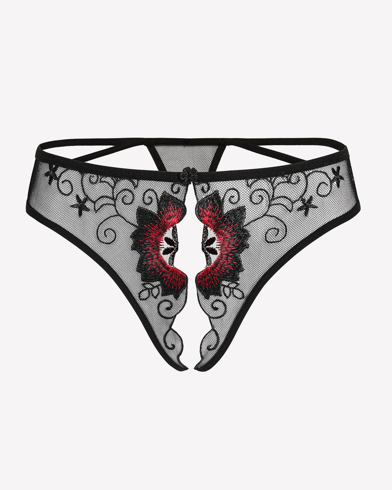 FBriefs Embroidered Thongs Panties