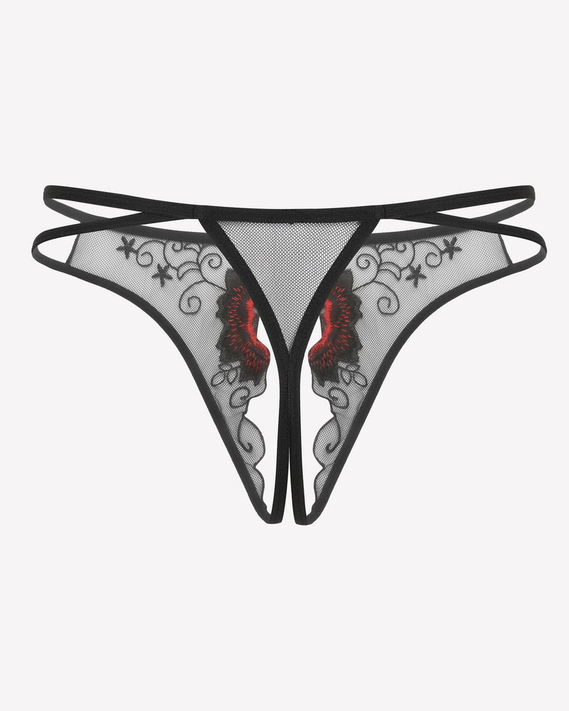 FBriefs Embroidered Thongs Panties