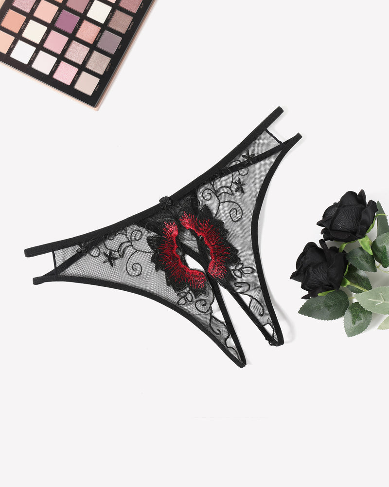 FBriefs Embroidered Thongs Panties