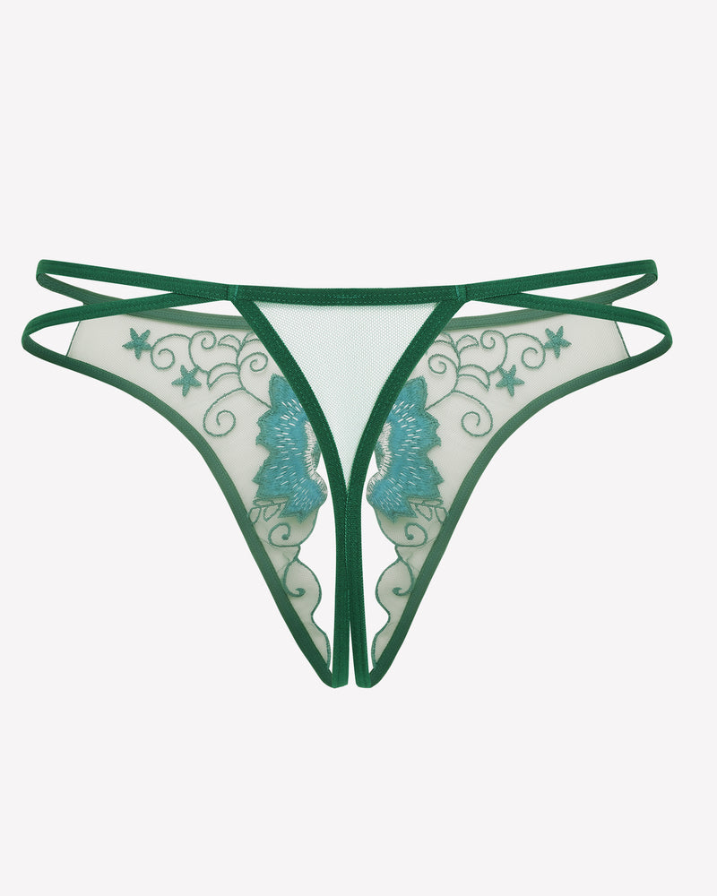 FBriefs Embroidered Thongs Panties