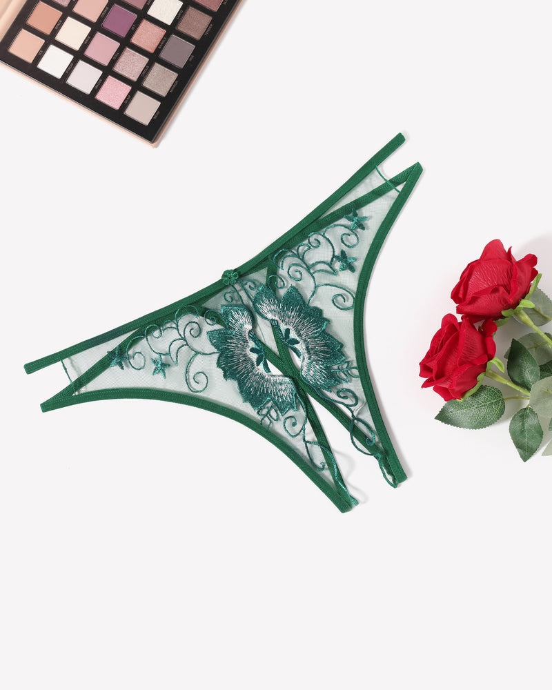 FBriefs Embroidered Thongs Panties