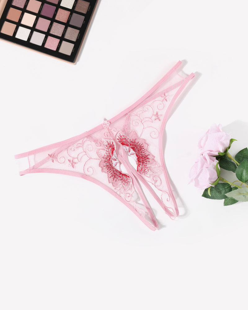 FBriefs Embroidered Thongs Panties