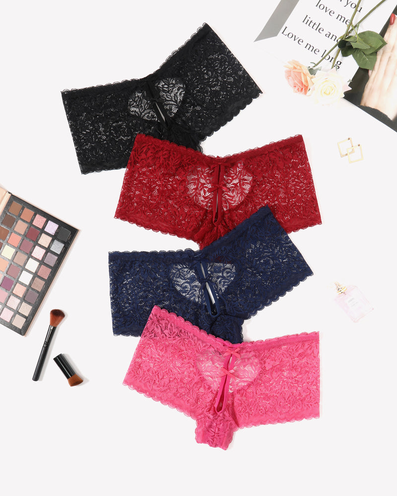 Lace BoyShorts High Waist Panties