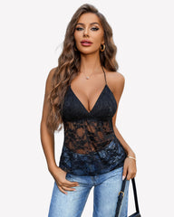 Lace Tops Camisole Halter Y2K Cami Tops