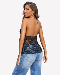 Lace Tops Camisole Halter Y2K Cami Tops