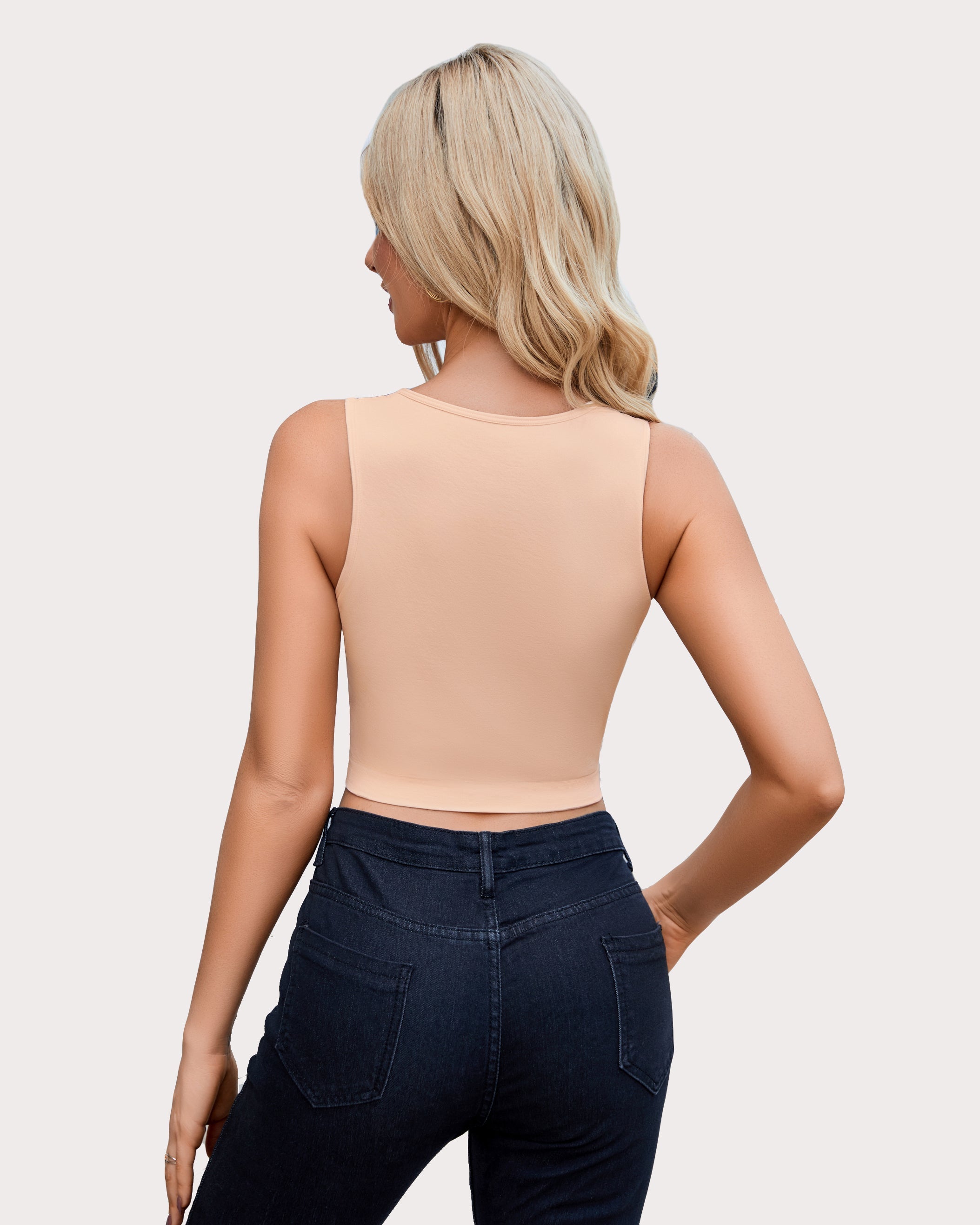 Fishnet Top Cut Out Crop Tank Top