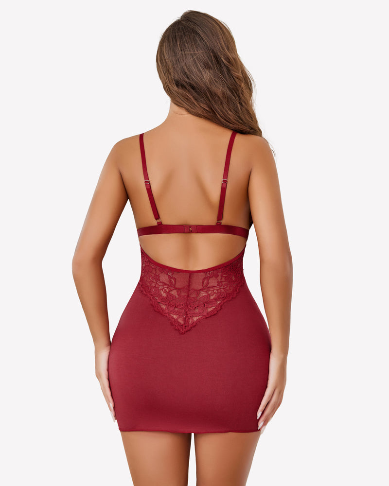 Lace Soft Chemise Slip Nighties
