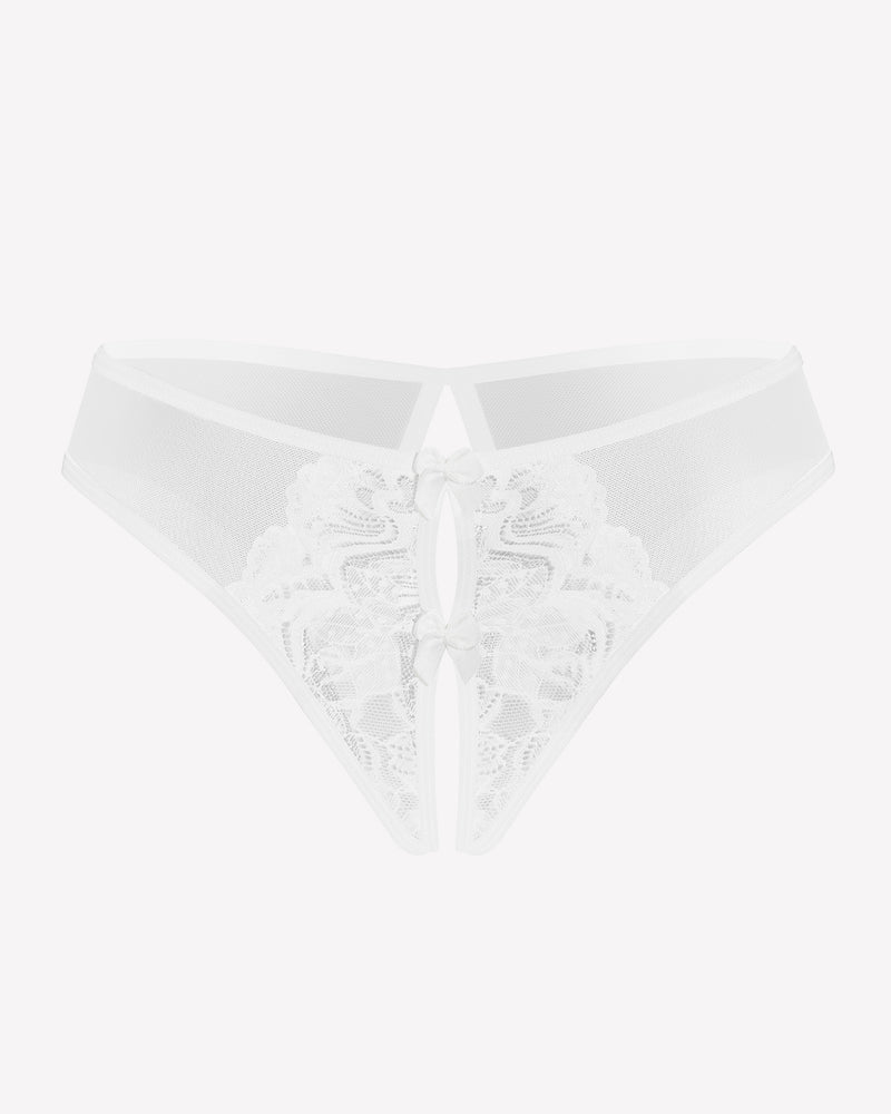 Mesh Panties Briefs with Cute Bow