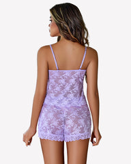 Sheer Pajama Set FLace Set