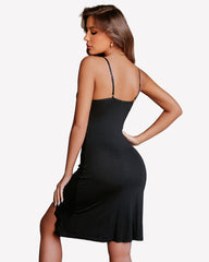 Lace Nightgowns Side Slit Chemise