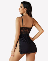 Chain Side Slit Babydoll