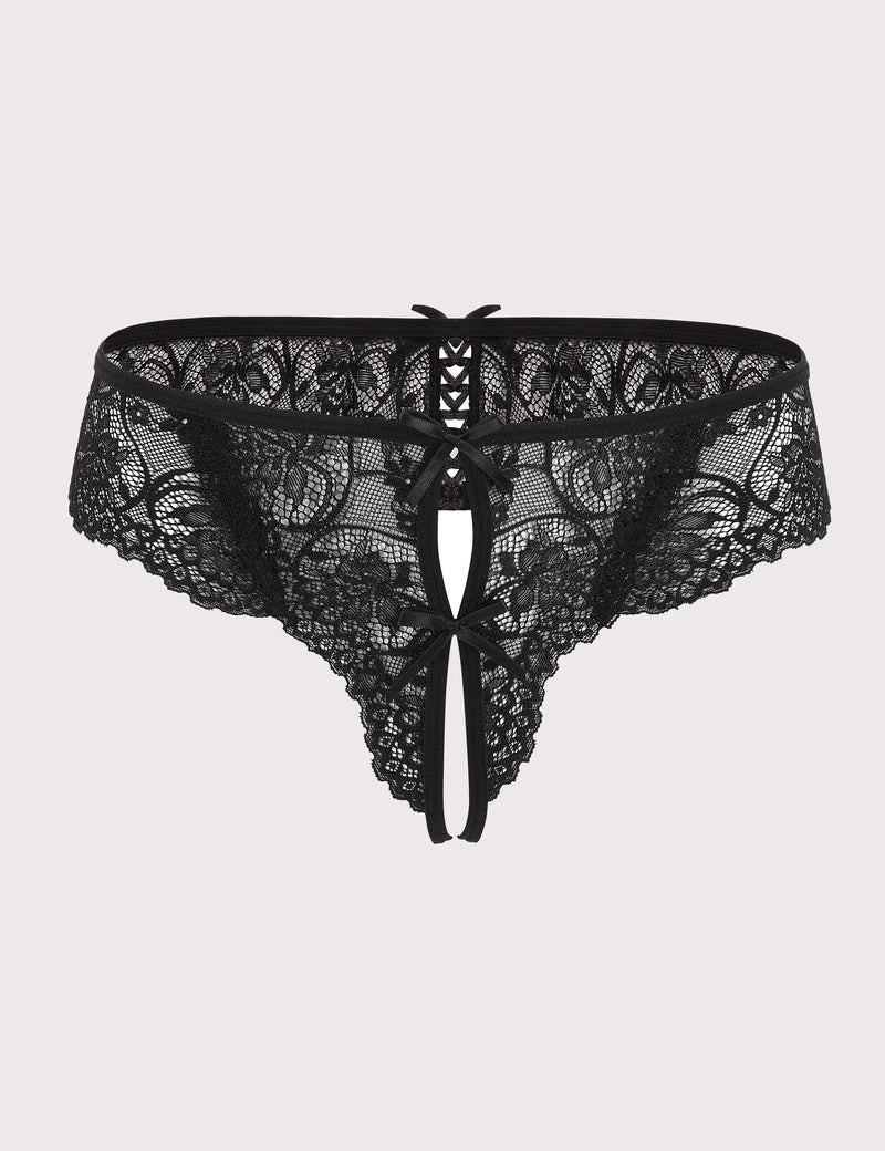 Lace Thongs Panties with Cute Bow