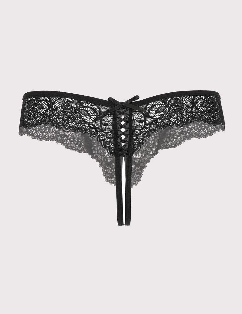 Lace Thongs Panties with Cute Bow