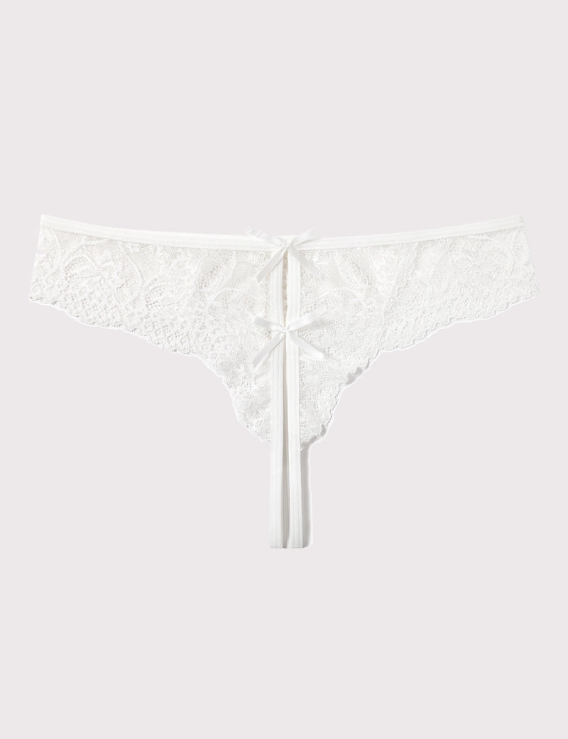 Lace Thongs Panties with Cute Bow