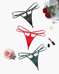 FLace Briefs Hollow Out Thong Panty