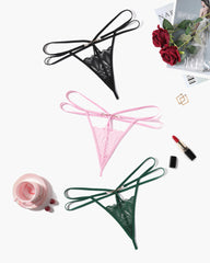 FLace Briefs Hollow Out Thong Panty