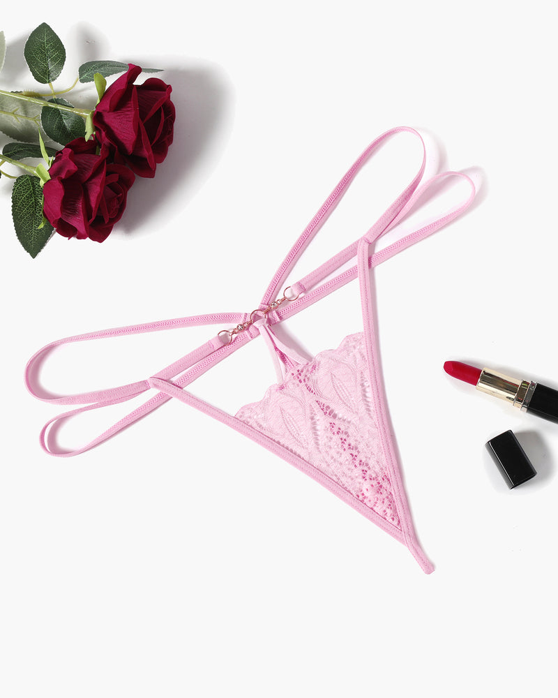 FLace Briefs Hollow Out Thong Panty