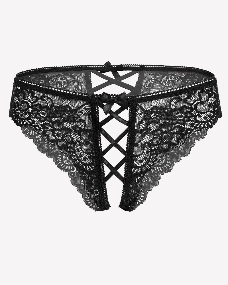 Criss Cross Lace Hipster Panty