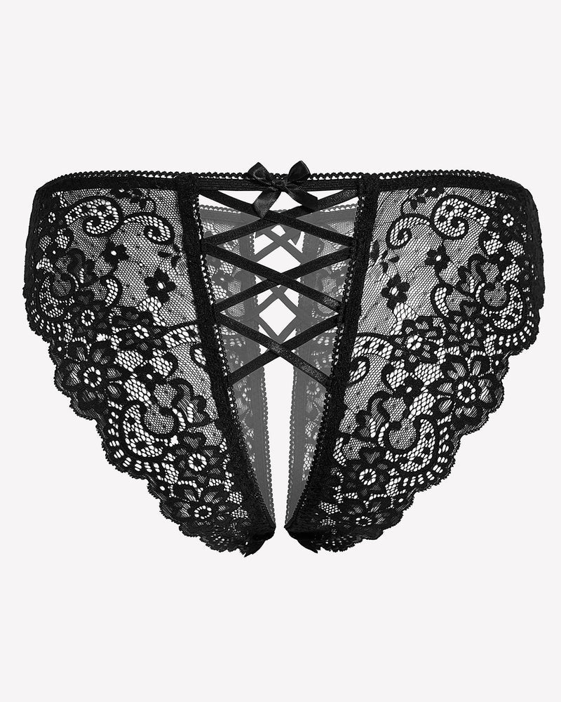Criss Cross Lace Hipster Panty