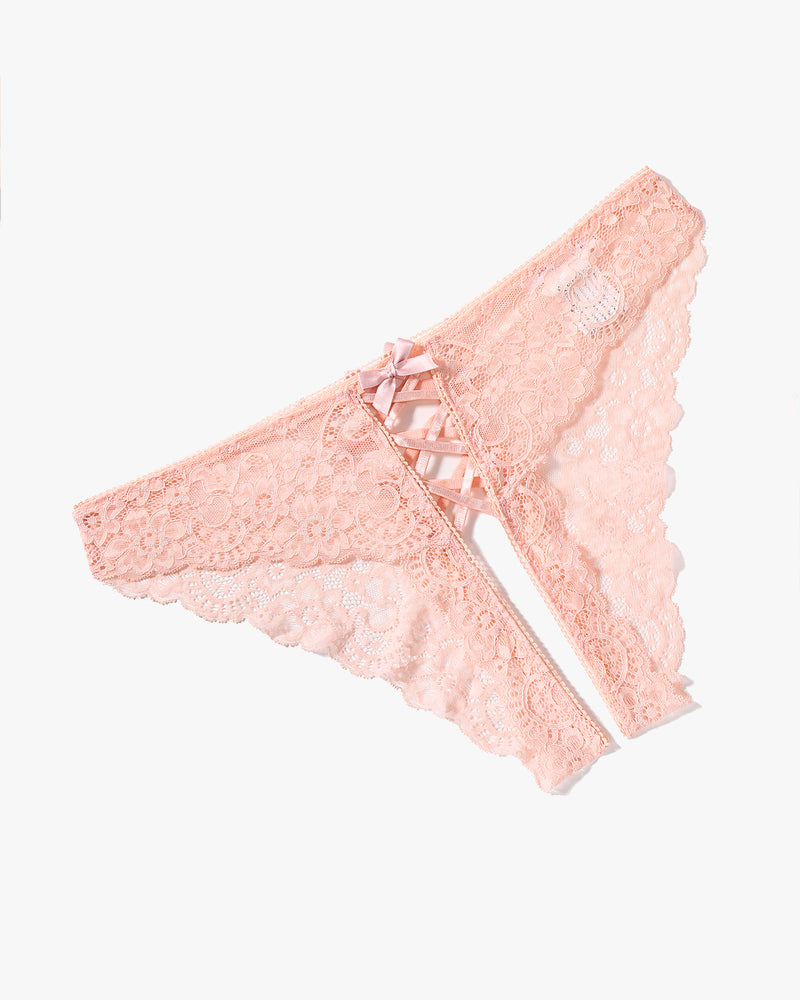Criss Cross Lace Hipster Panty