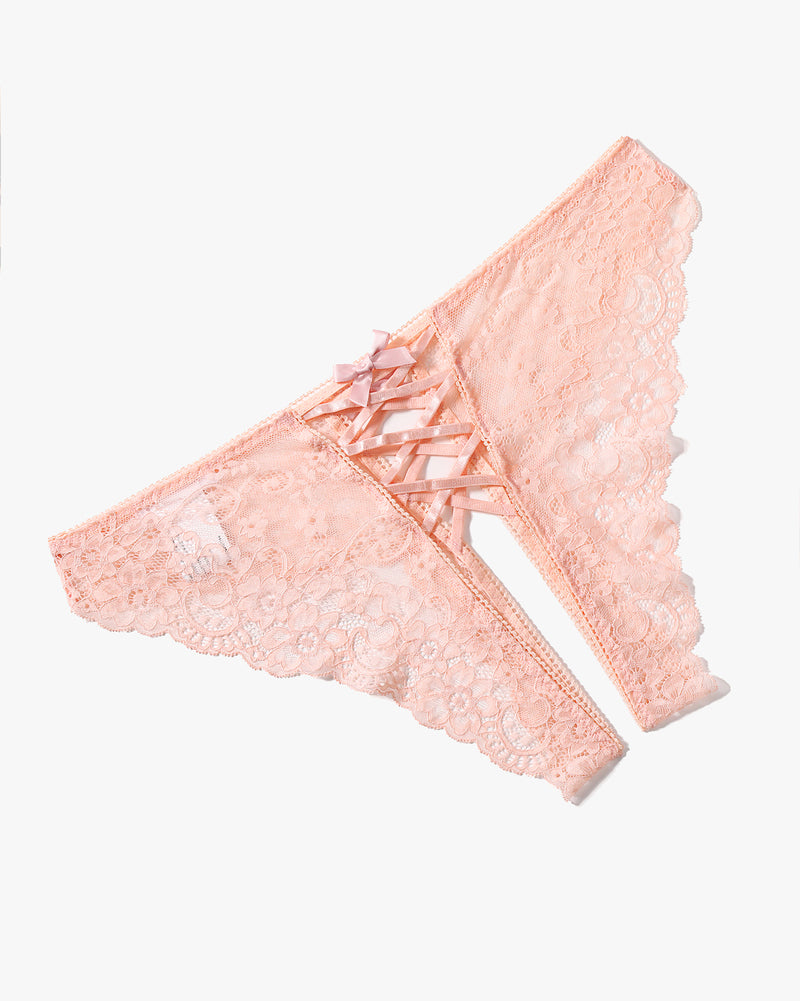 Criss Cross Lace Hipster Panty