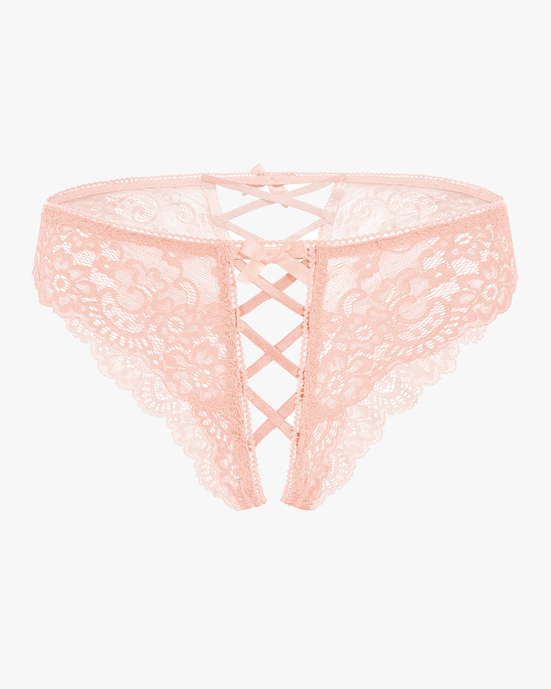 Criss Cross Lace Hipster Panty