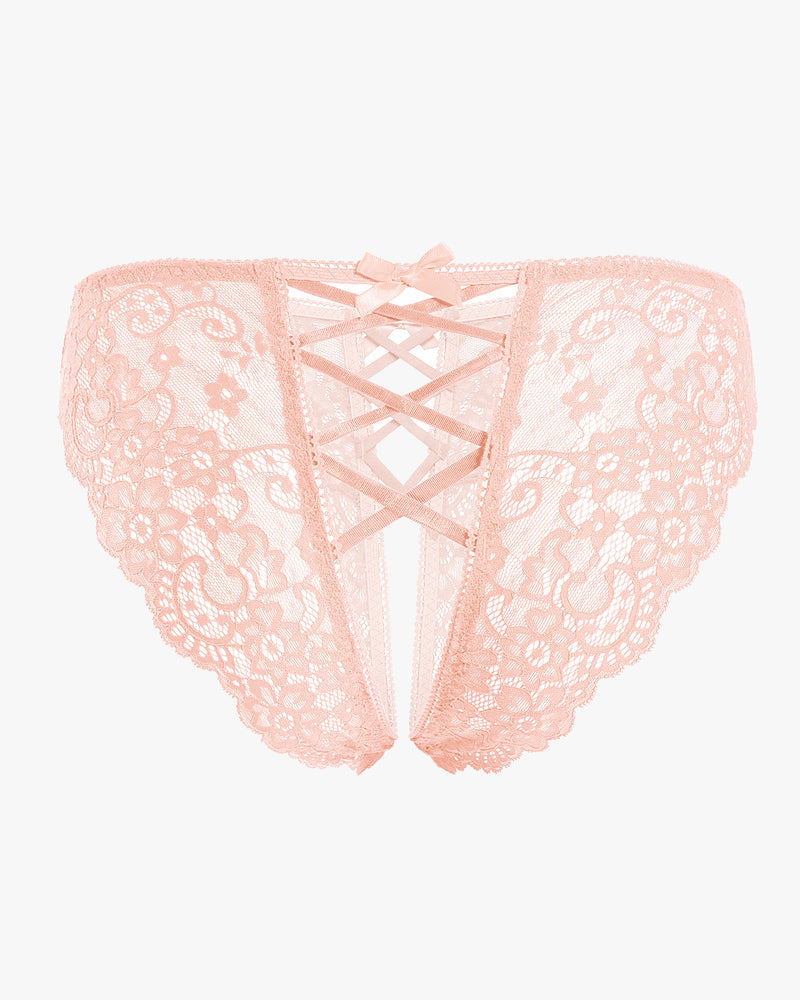 Criss Cross Lace Hipster Panty