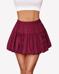 Bubble Puffy Hem A Line Skirts