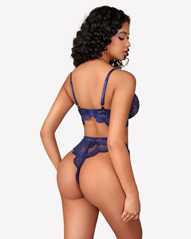 FLace Bra and Panty Set