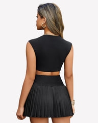 Y2k Mini Skirt High Waisted Pleated Skirt