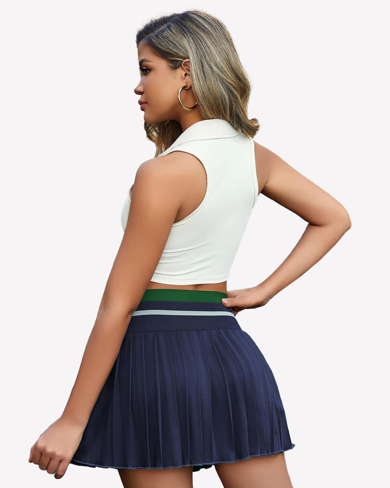 Y2k Mini Skirt High Waisted Pleated Skirt